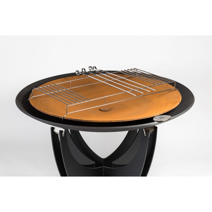 Двойная чаша для костра UP!FLAME DOUBLE STEEL CUP 1000 black/oxi & High base