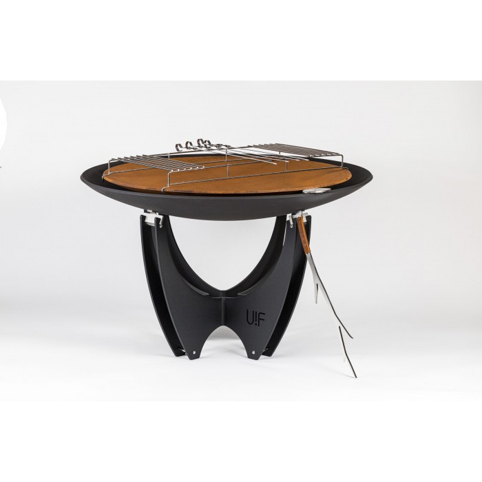 Двойная чаша для костра UP!FLAME DOUBLE STEEL CUP 1000 black/oxi & High base