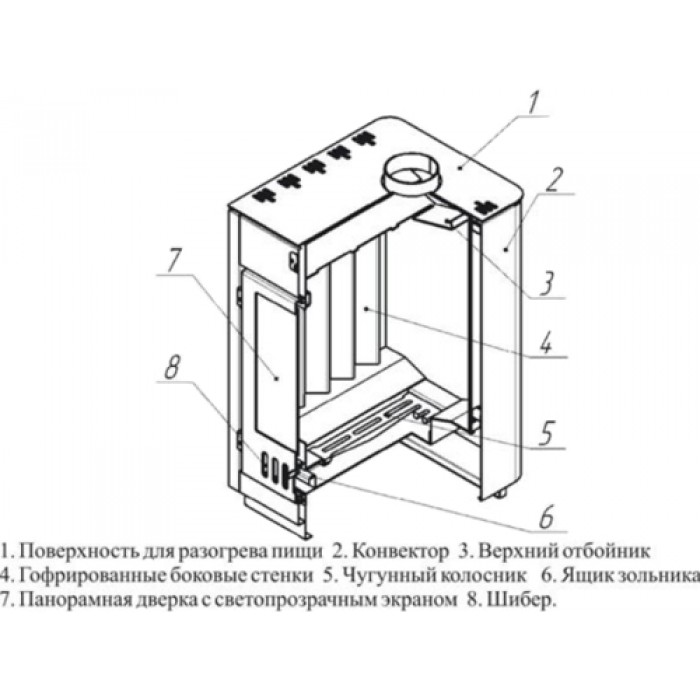 Печь отопительная ТЕРМОФОР Аляска 150