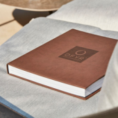 Кулинарная книга в кожанном переплете 