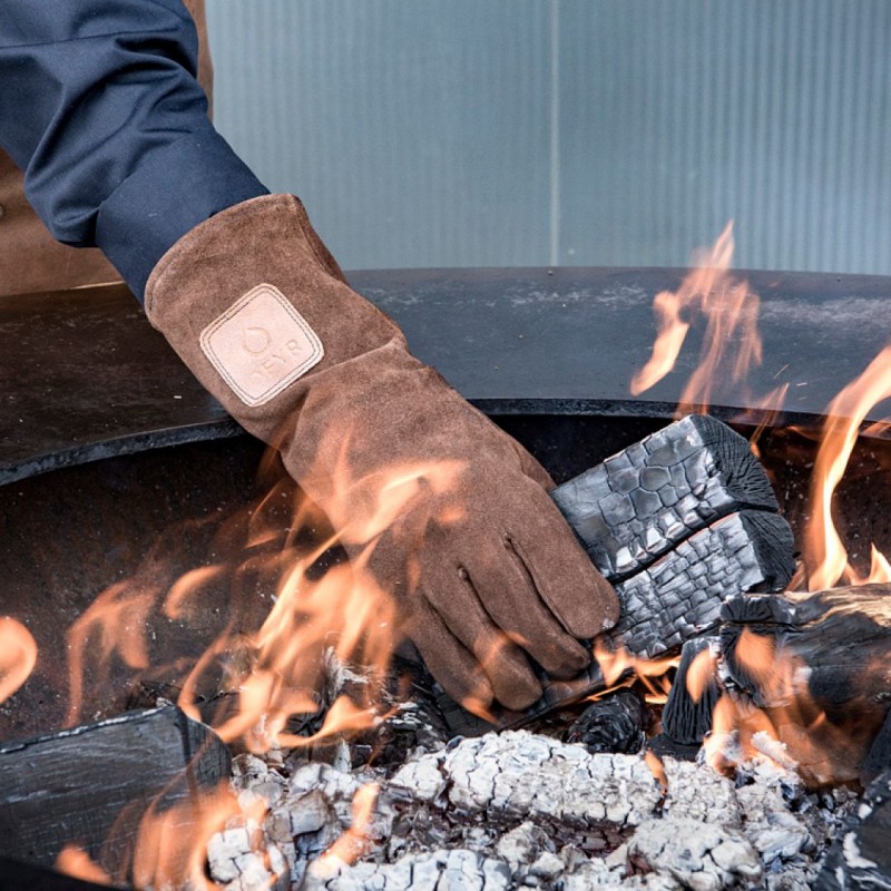 Термостойкие перчатки коричневые Оfyr