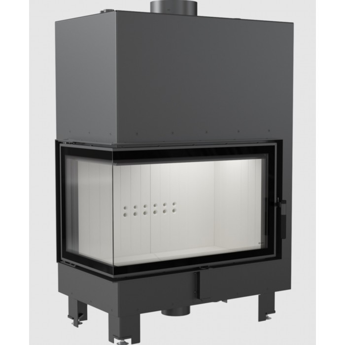Каминная топка стальная KRATKI MBO/PW/15/L/BS/W