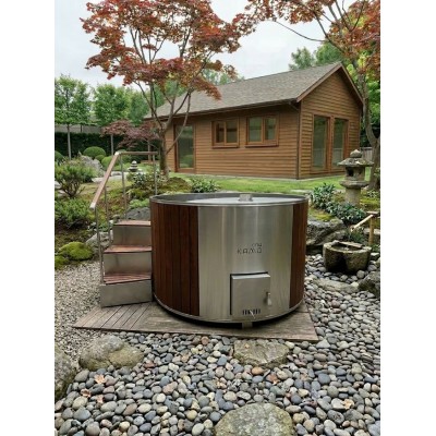 Фурако Байкал 1600мм круглая с интегрированной печью Elbrus Grill Термоясень