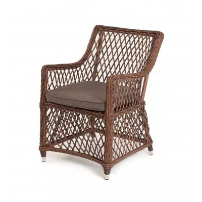 "Латте" плетеное кресло из искусственного ротанга, цвет коричневый