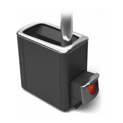 Дровяная банная печь ТМФ Тунгуска XXL 2013 Inox ДНС антрацит