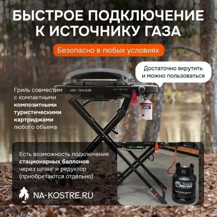 Газовый гриль Weber Traveler Compact 1501747