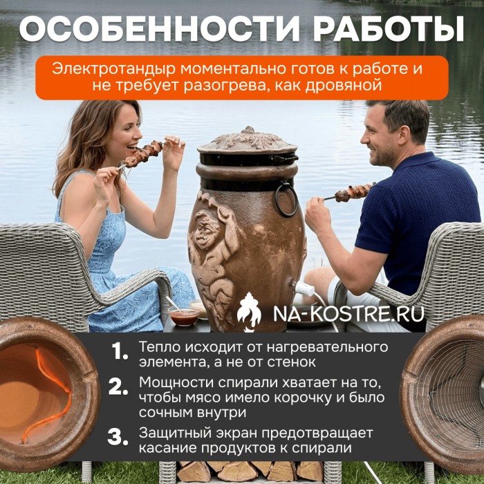 Тандыр Барельеф Электрический