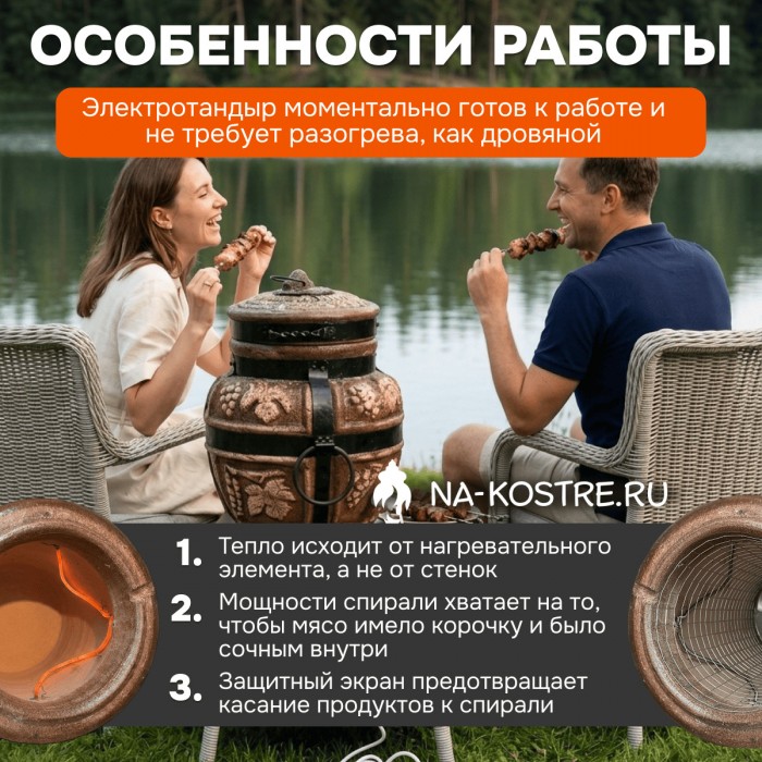 Тандыр Барельеф Малый электрический