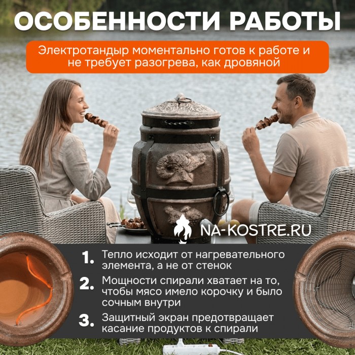 Тандыр Барельеф Баран электрический
