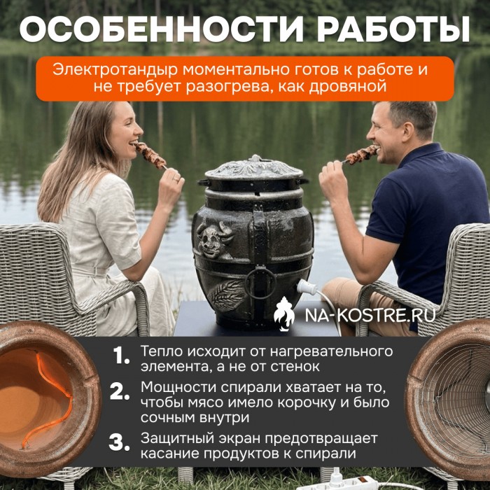Тандыр Барельеф Бык электрический