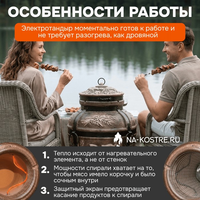 Тандыр Барельеф Колос электрический