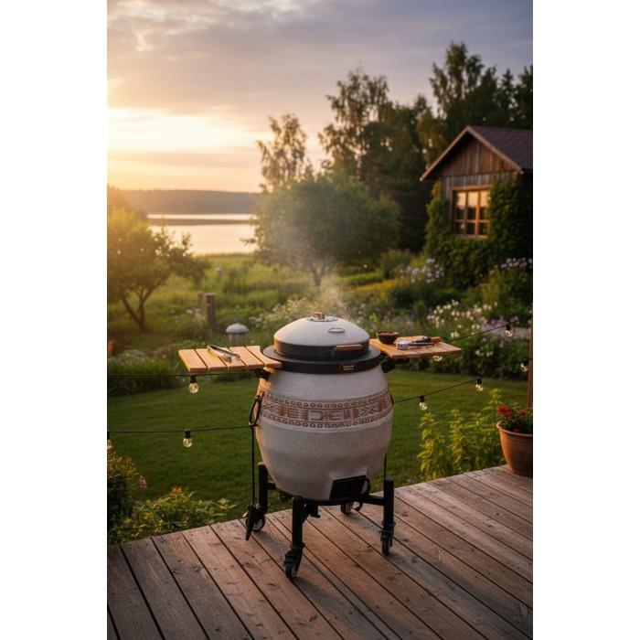 Тандыр Сармат утепленный с откидной крышкой и термометром