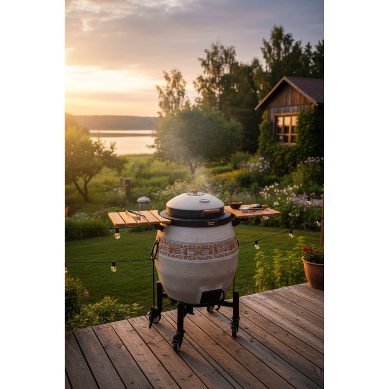 Тандыр Сармат утепленный с откидной крышкой и термометром