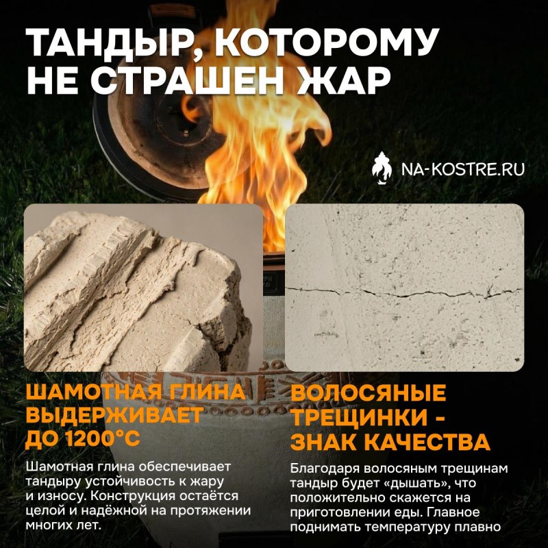 Тандыр Сармат утепленный с откидной крышкой и термометром на колесах + столики