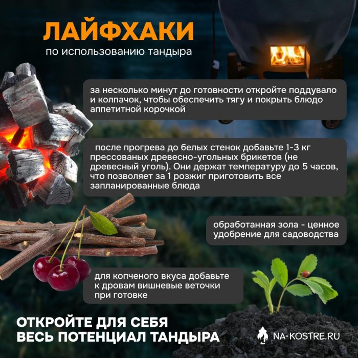 Тандыр Сармат утепленный на колесах с откидной крышкой и термометром (Графит)